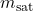 m_\text{sat}